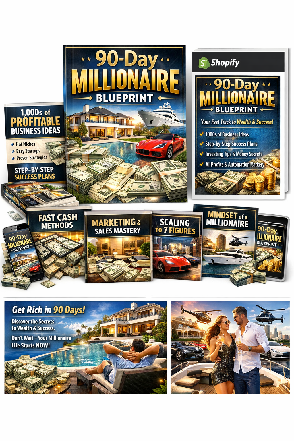 The 90-Day Millionaire Blueprint: Your Ultimate Guide to Wealth & Financial Freedom